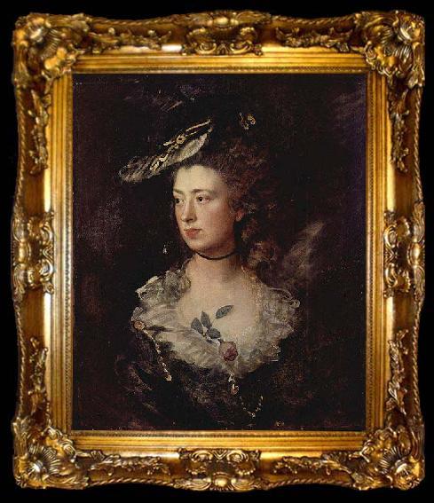 framed  Thomas Gainsborough Gainsborough Daughter Mary, ta009-2